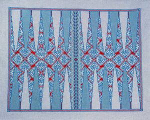 Backgammon Board: Red Medallion