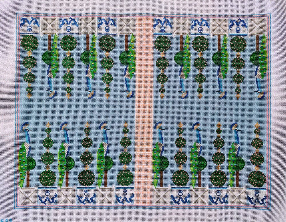 Backgammon Board: Peacock