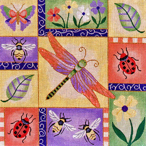 Happy Dragonfly Patchwork