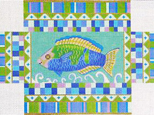 Brick Cover - Blue Fish Brick 13ct