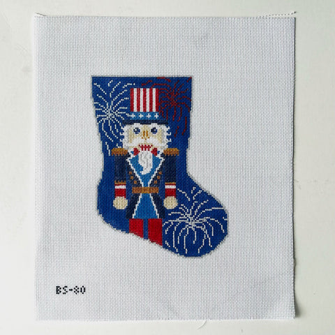 Stocking Bauble Canvas: Stars and Stripes Sam