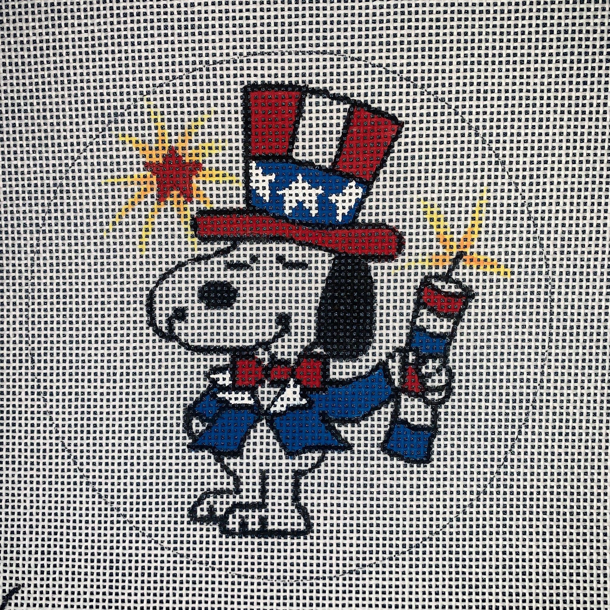 Peanuts - Snoopy with Firecracker, round