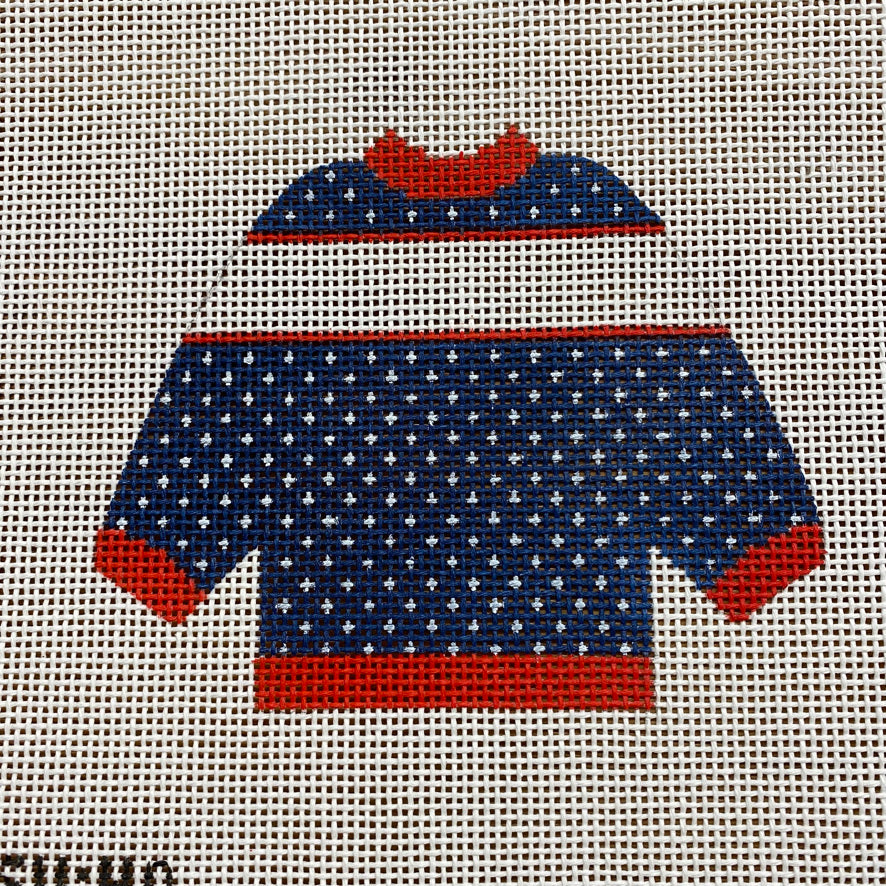 Sweater: Navy Pullover with Personalization