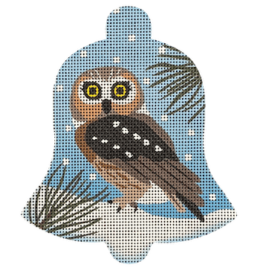 Saw-Whet Owl Snow Bell
