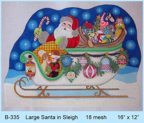 Large Santa in Sleigh