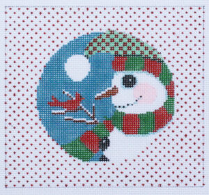 Christmas Designs - Christmas Snowman with Dotted Border