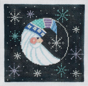 Christmas Designs - Starlight Santa with Snowflake Border