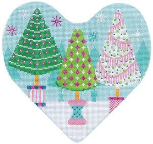 Christmas Designs - Tree Trio (heart shaped)