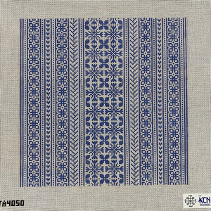 Pillow: Adelia - Blue and White