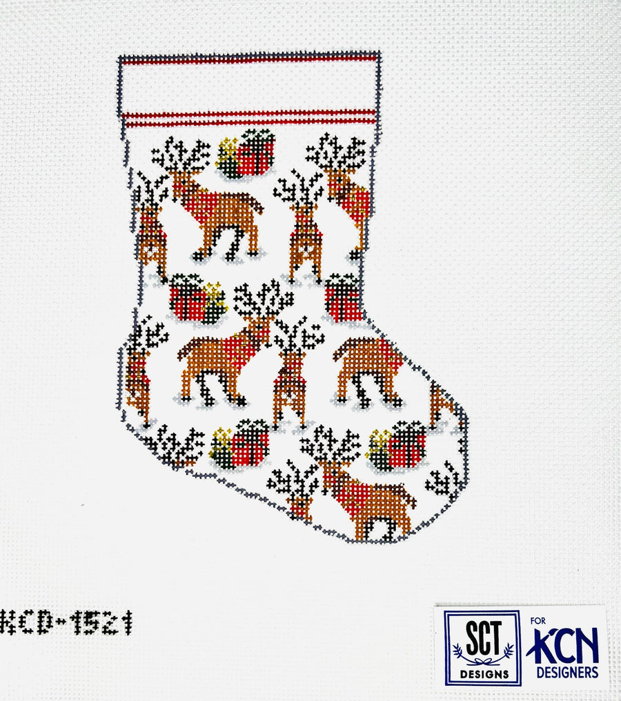 Mini Sock: Reindeer