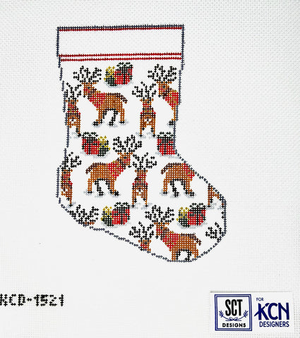 Mini Sock: Reindeer