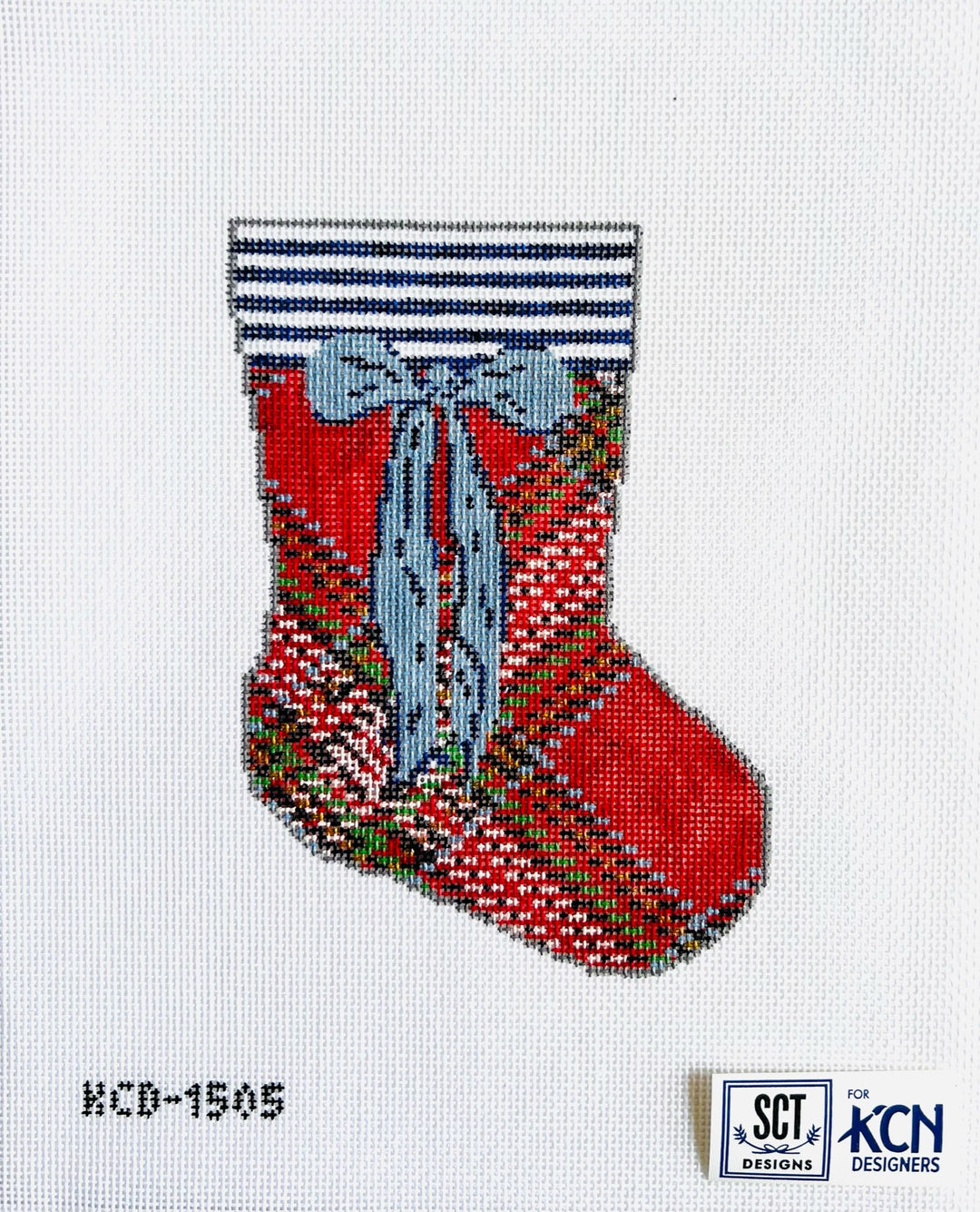 Mini Sock - Red Tartan