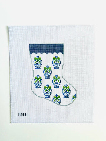 Stocking Bauble Canvas: Ginger Jar Pattern