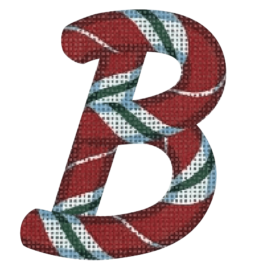 Candy Cane Letter – B