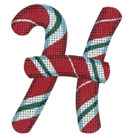 Candy Cane Letter – H