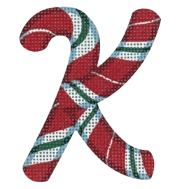 Candy Cane Letter – K