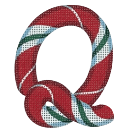 Candy Cane Letter – Q