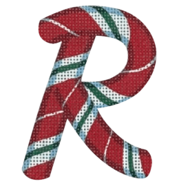 Candy Cane Letter – R