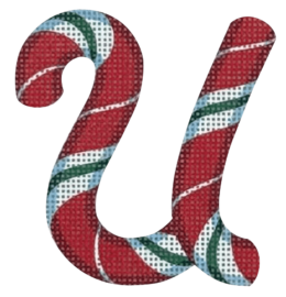 Candy Cane Letter – U