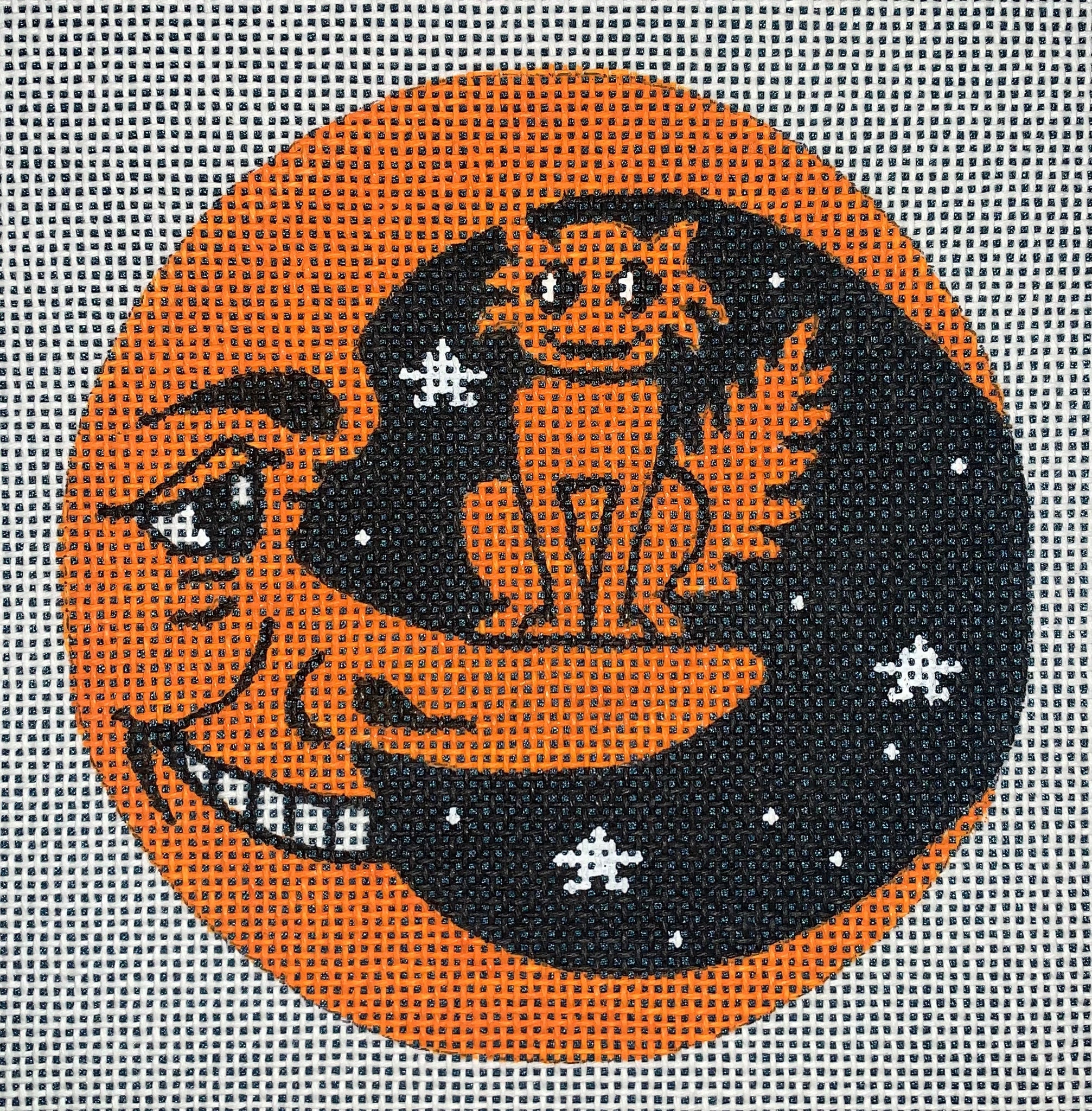 Orange Moon and Cat