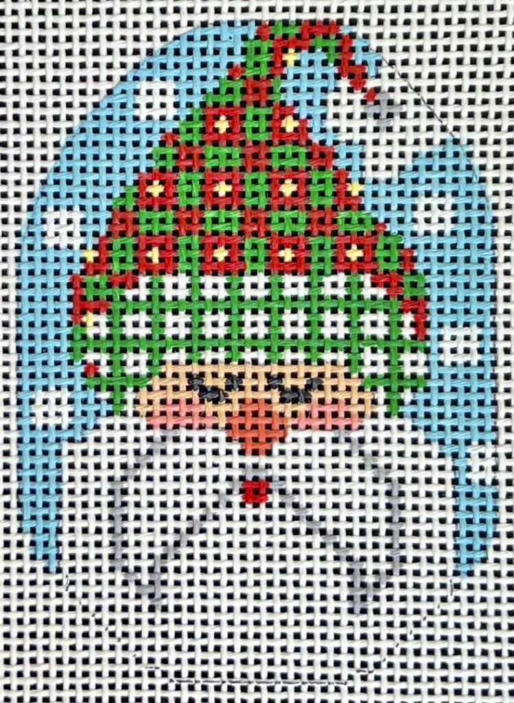 Santa Ornament -  Hat with Dots