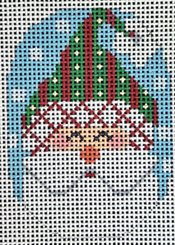 Santa Ornament - Hat with Stripes