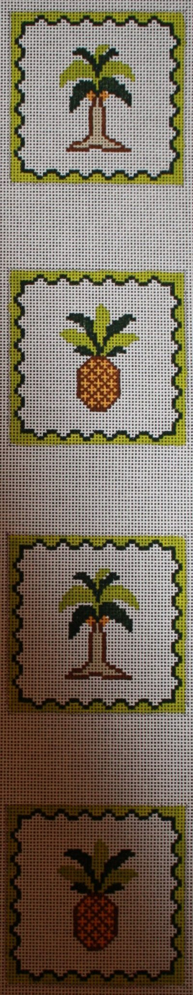 Coaster Strip - palm & pineapples