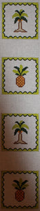 Coaster Strip - palm & pineapples