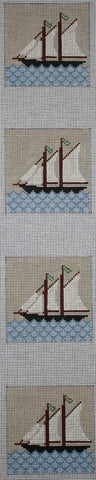 Coaster Strip - Sailboats
