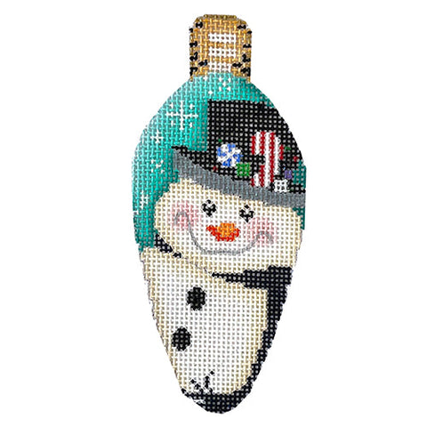 Light Bulb - Top Hat Snowman