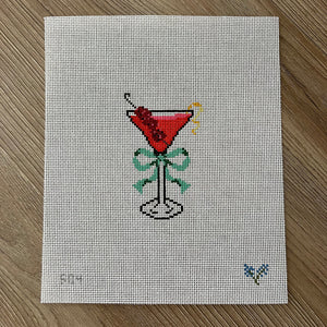 Cocktails - Raspberry Lemon Drop with Green Bow