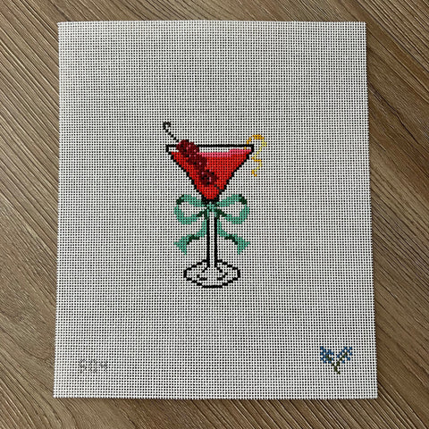 Cocktails - Raspberry Lemon Drop with Green Bow