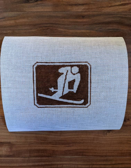 Outdoor Sign Coaster- skier