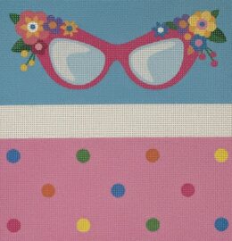 Eye Glass Case: Cat Eye with Flowers