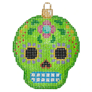 Sugar Skull Ornament/Lime