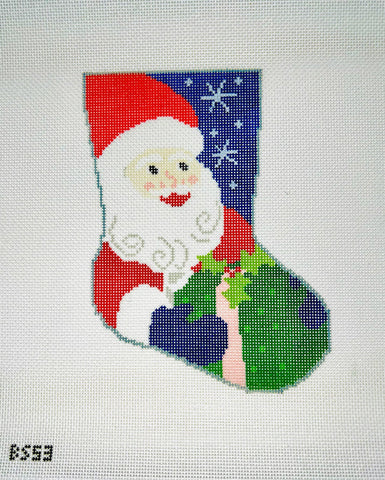 Stocking Bauble Canvas: Ho Ho Ho Santa