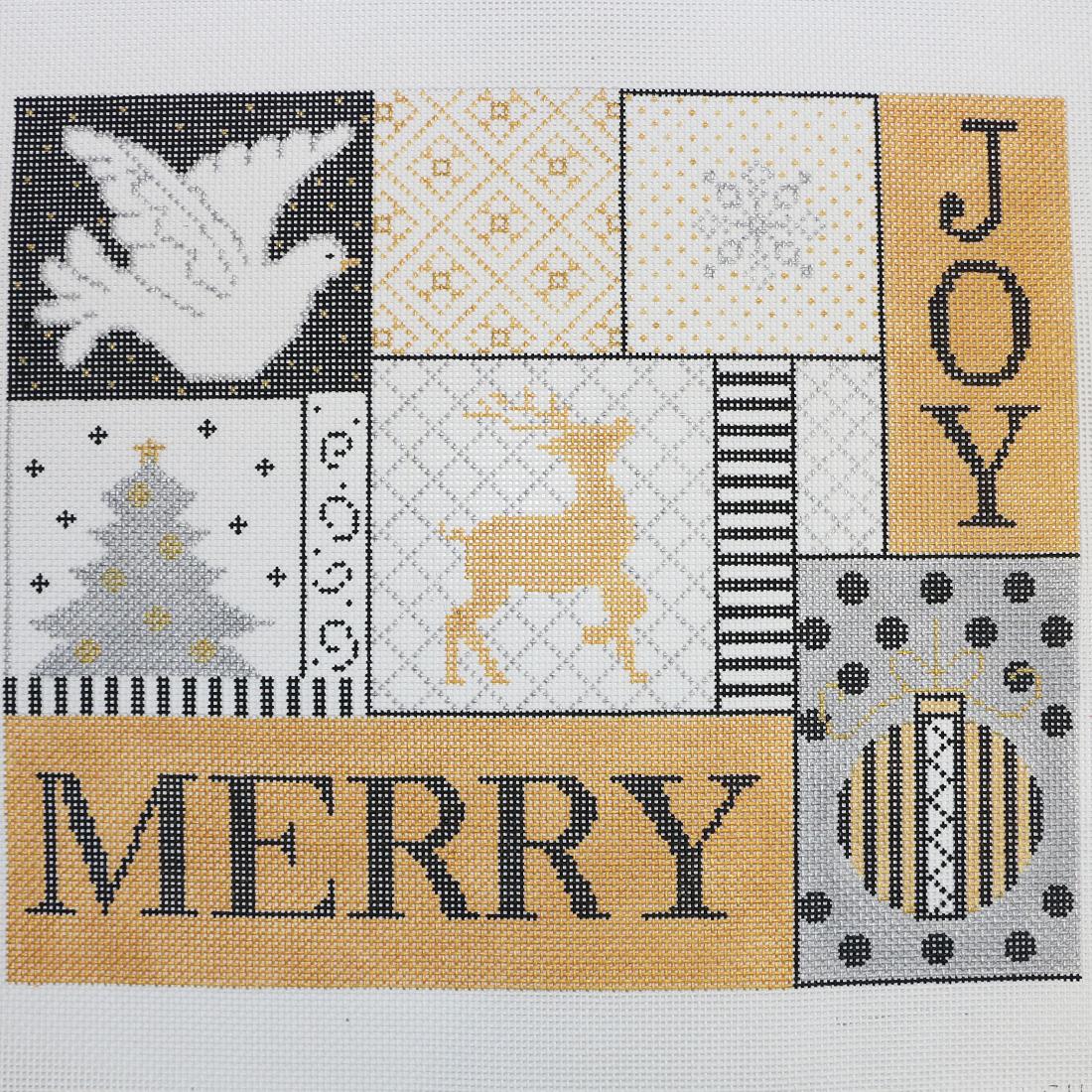 Elegant Christmas Collage 13ct