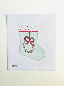 Stocking Bauble Canvas: Wreath