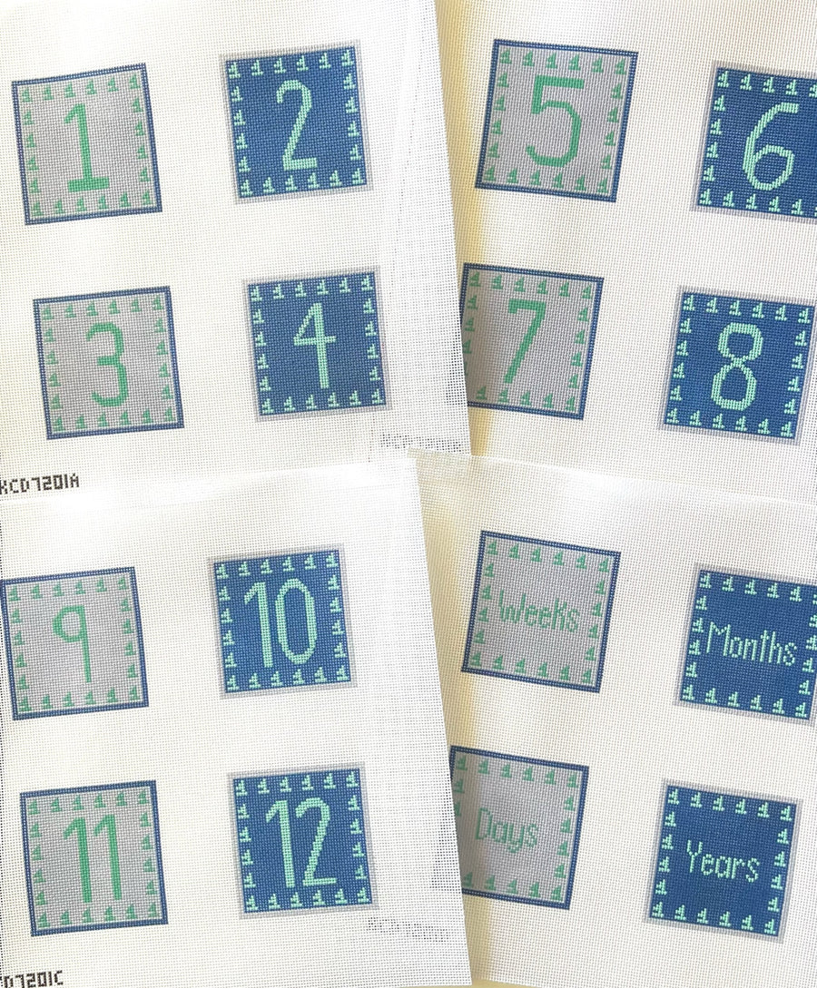 Baby Blocks Canvases (Blue)