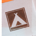 Outdoor Sign Coaster- Camping