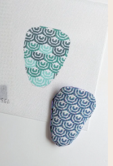 Mermaid scissor case-blue/green