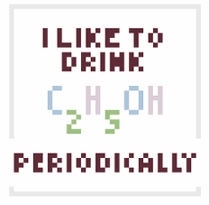 Periodically Alcohol (cozy insert)