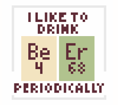 Periodically Beer (cozy insert)