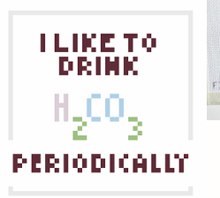 Periodically Seltzer (cozy insert)