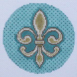 Floral - Aqua Fleur de Lis