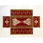 Brick Cover - 18 ct Napoleon's Bee Aubergine & Lime - Family Arts Needlework Shop