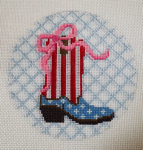 Boot & Bow - Patriotic