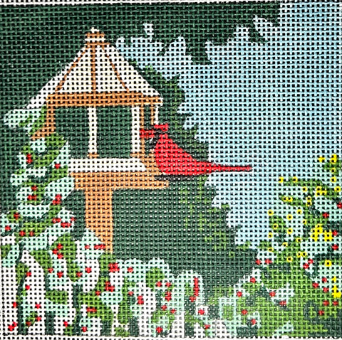 Round: Feeding Cardinal