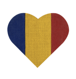 Country Flag Heart, Romanian