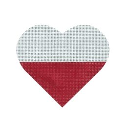 Country Flag Heart, Polish